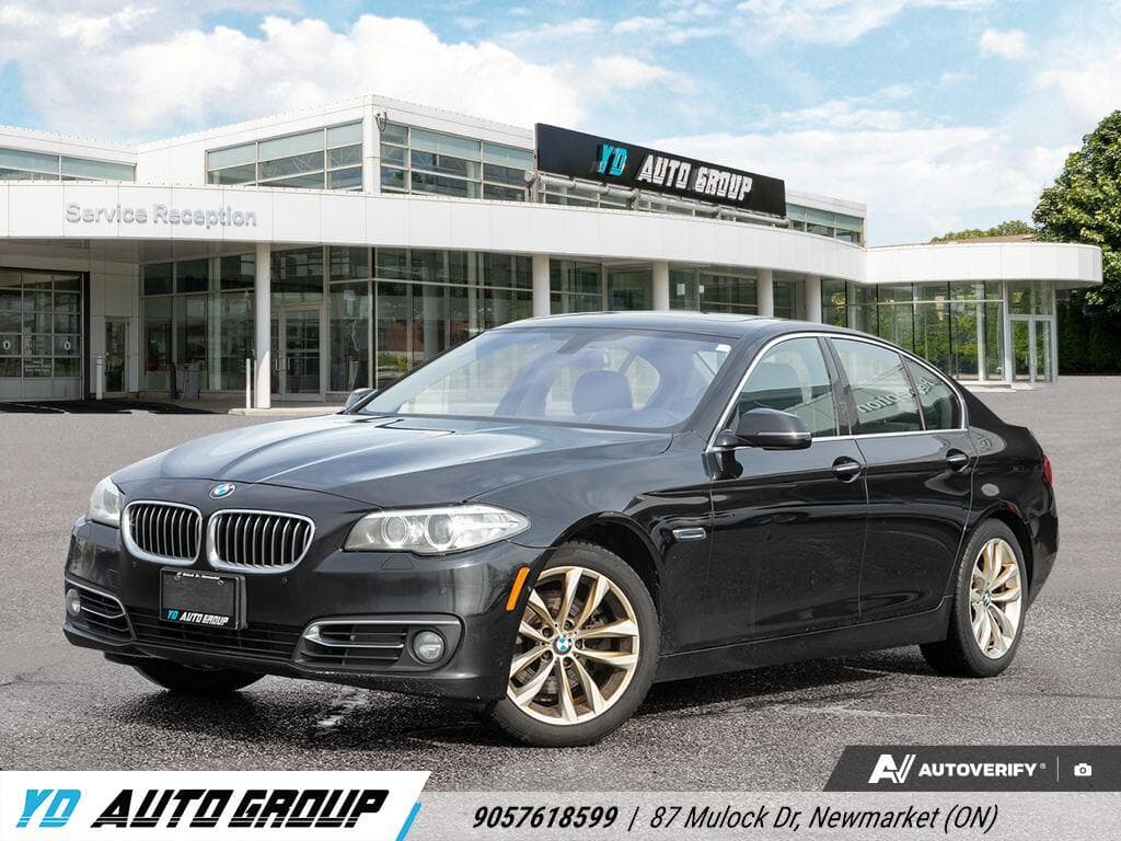 2016 BMW 5-Series 528i PREMIUM ENHANCED l CLEAN CARFAX l HUD l HARMAN KARDON