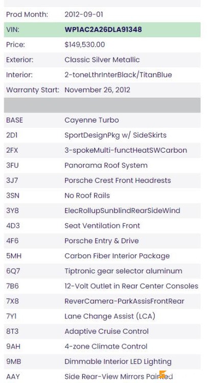 2013 Porsche Cayenne Turbo, 多伦多, 全款车