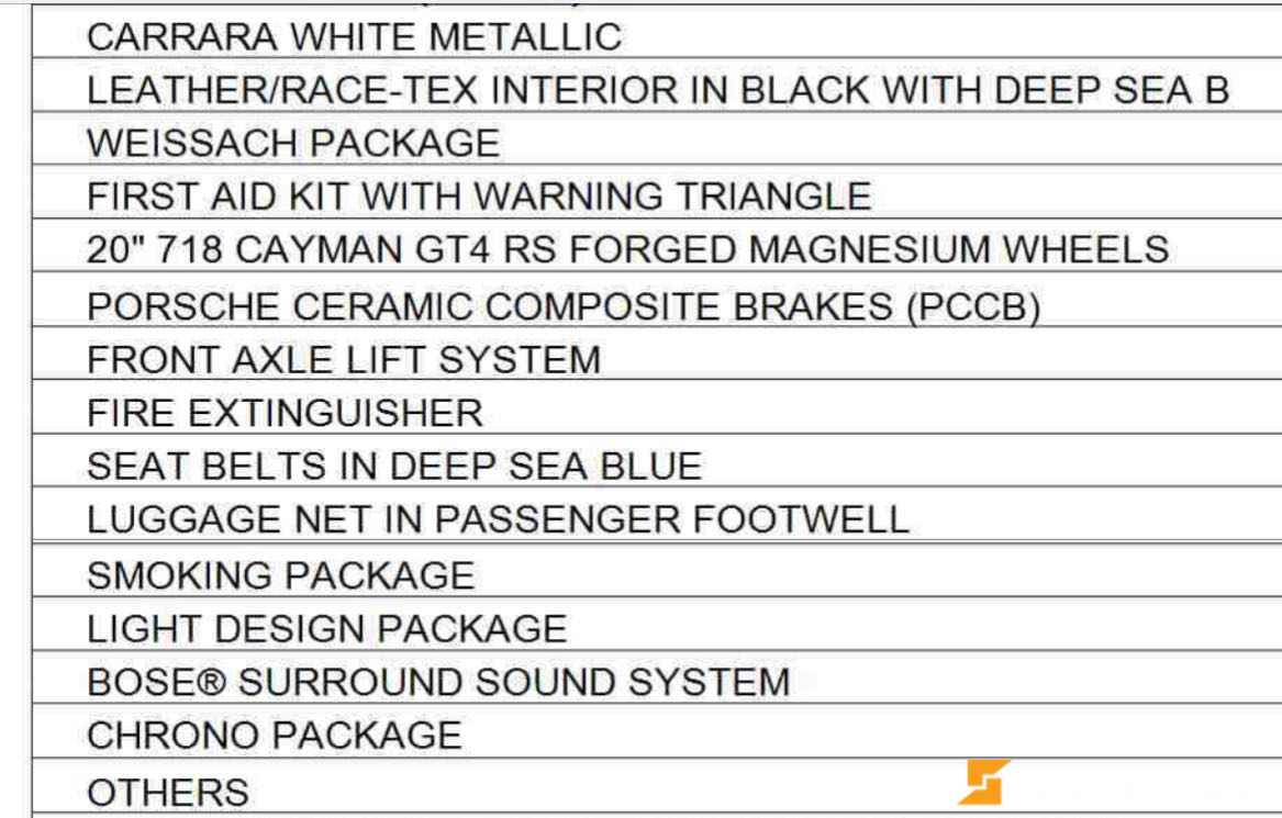 2023 PORSCHE 718 GT4 RS, 多伦多, 第三方LEASE