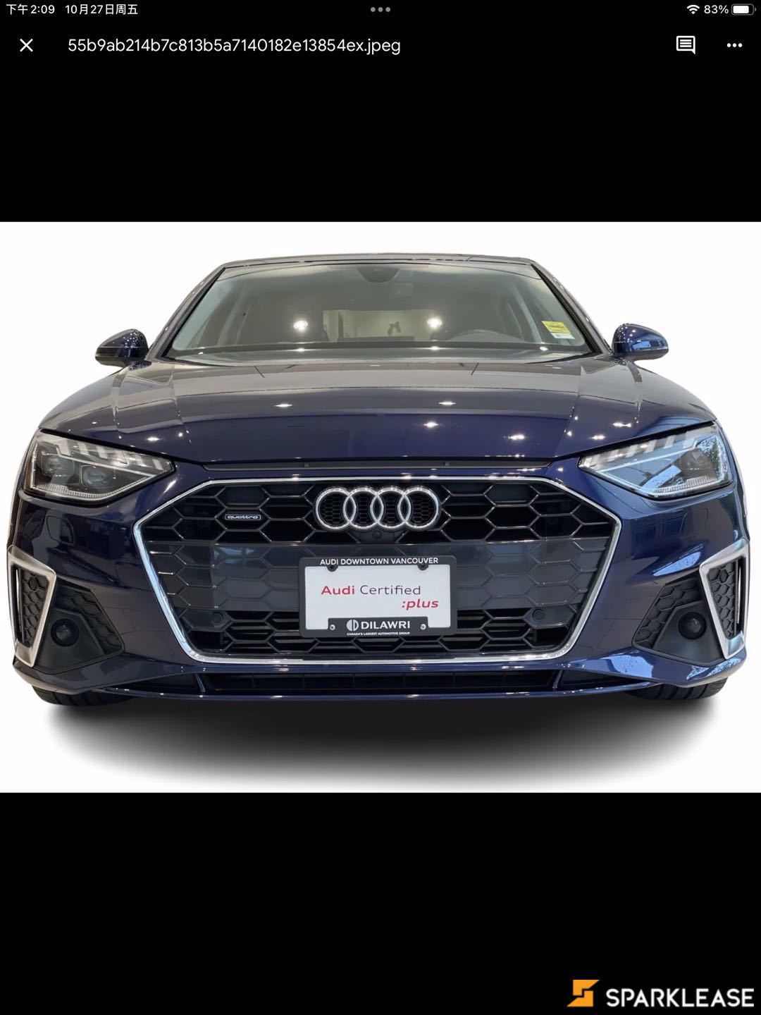 2020 Audi A4 Sedan Technik 2.0 TFSI quattro, Vancouver, Finance Quote Provided