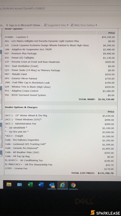 2020 Porsche Cayenne S, 多伦多, 转LEASE