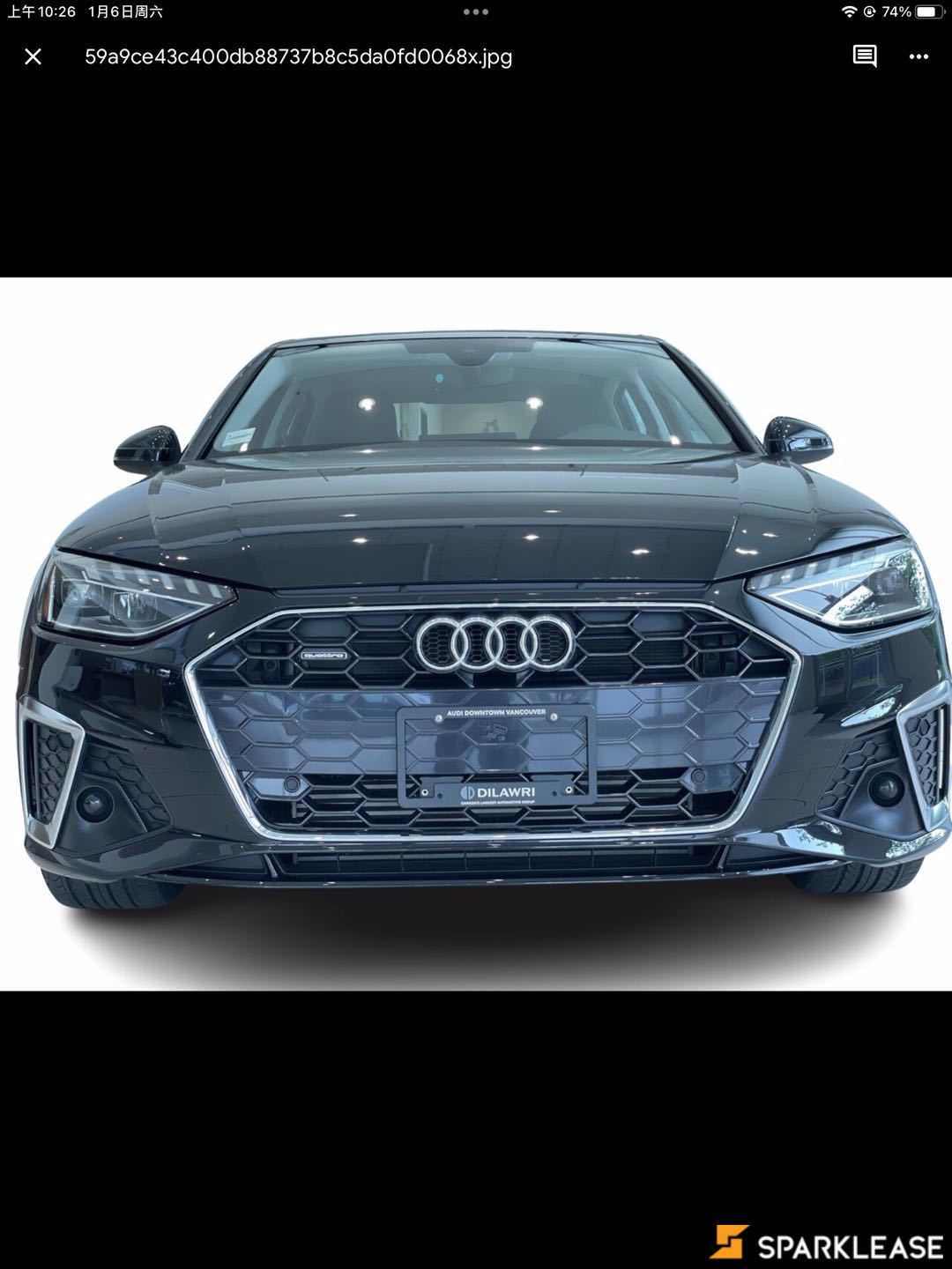 2023 Audi A4 Sedan Progressiv 45 TFSI quattro, 温哥华, 五大行Finance估价