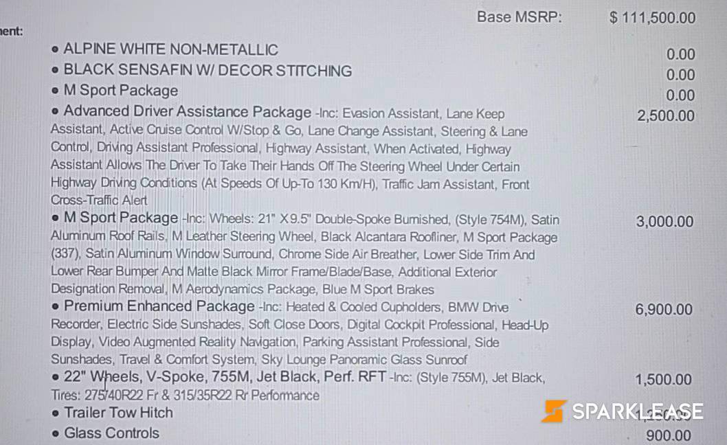 2024 BMW  X7 40i 超值Demo, 多伦多, 原厂Lease方案