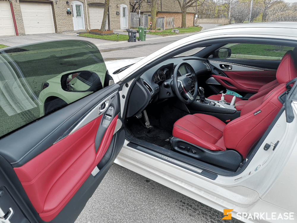 Infiniti 2019 Q60 red sports I-line 400HP, Toronto, Lease Transfer