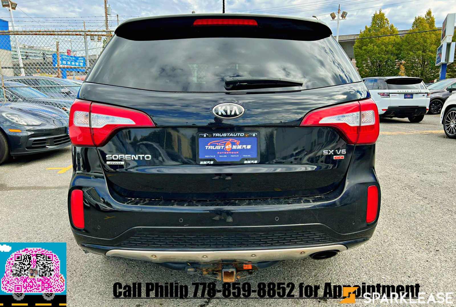 2014 Kia Sorento AWD 4dr V6 Auto SX w/3rd Row, 温哥华, 全款车