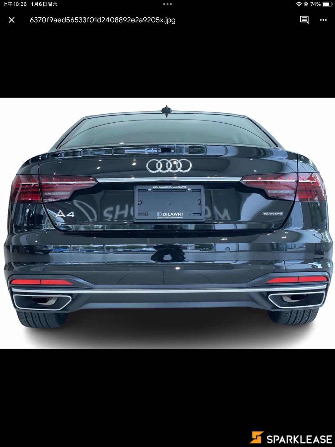 2023 Audi A4 Sedan Progressiv 45 TFSI quattro, 温哥华, 五大行Finance估价