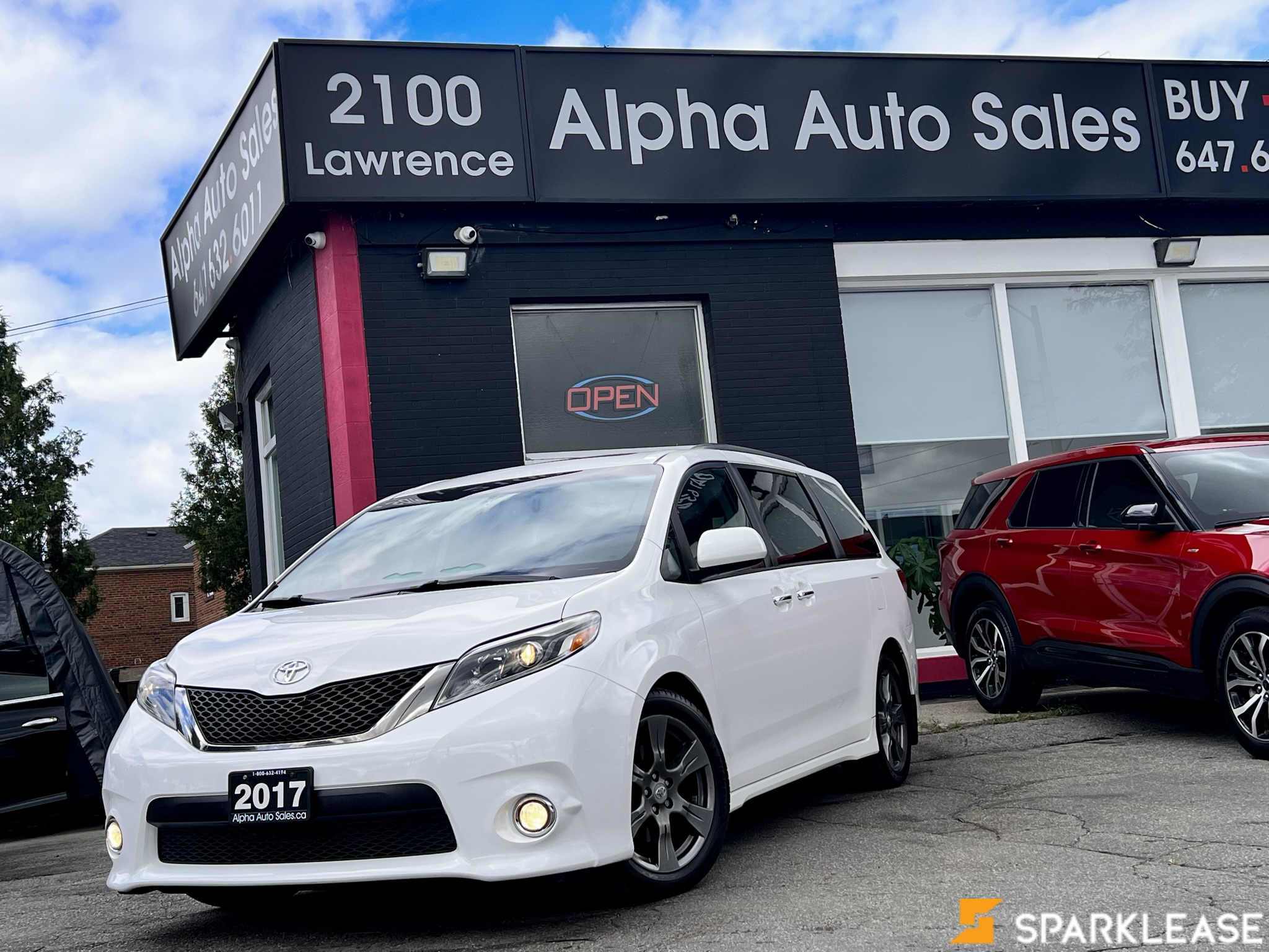 2017 Toyota  Sienna  5dr SE 8-Pass FWD , 多伦多, 五大行Finance估价