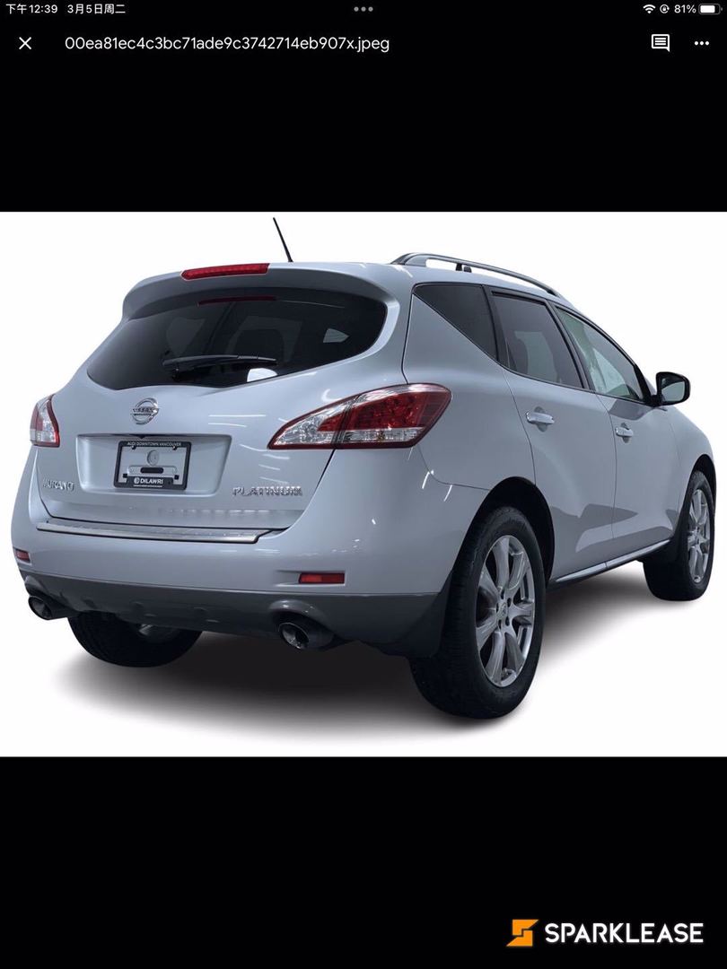 2014 Nissan Murano AWD 4dr Platinum, 温哥华, 五大行Finance估价