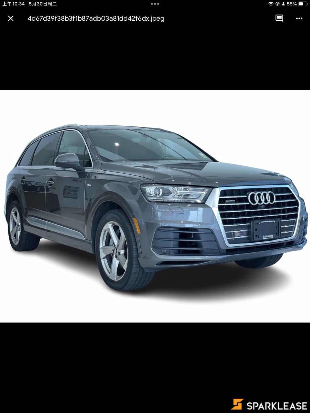 2019 Audi  Q7  Progressiv 55 TFSI quattro , 温哥华, 五大行Finance估价