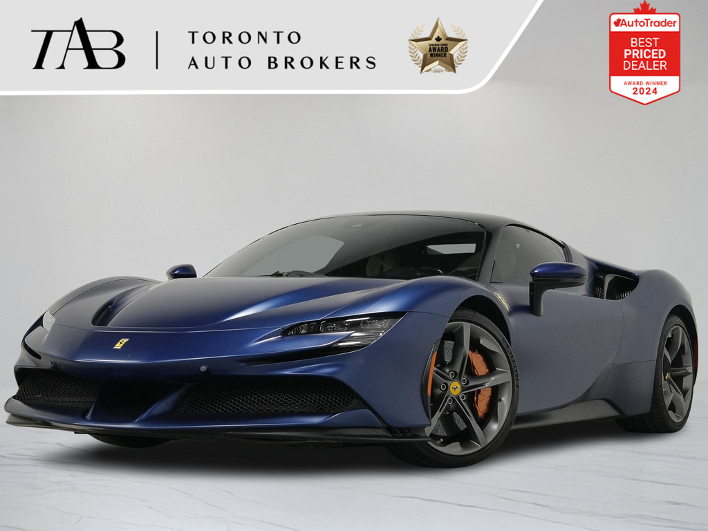 2022 Ferrari SF90 Stradale MATTE BLUE   CARBON FIBER   20 IN