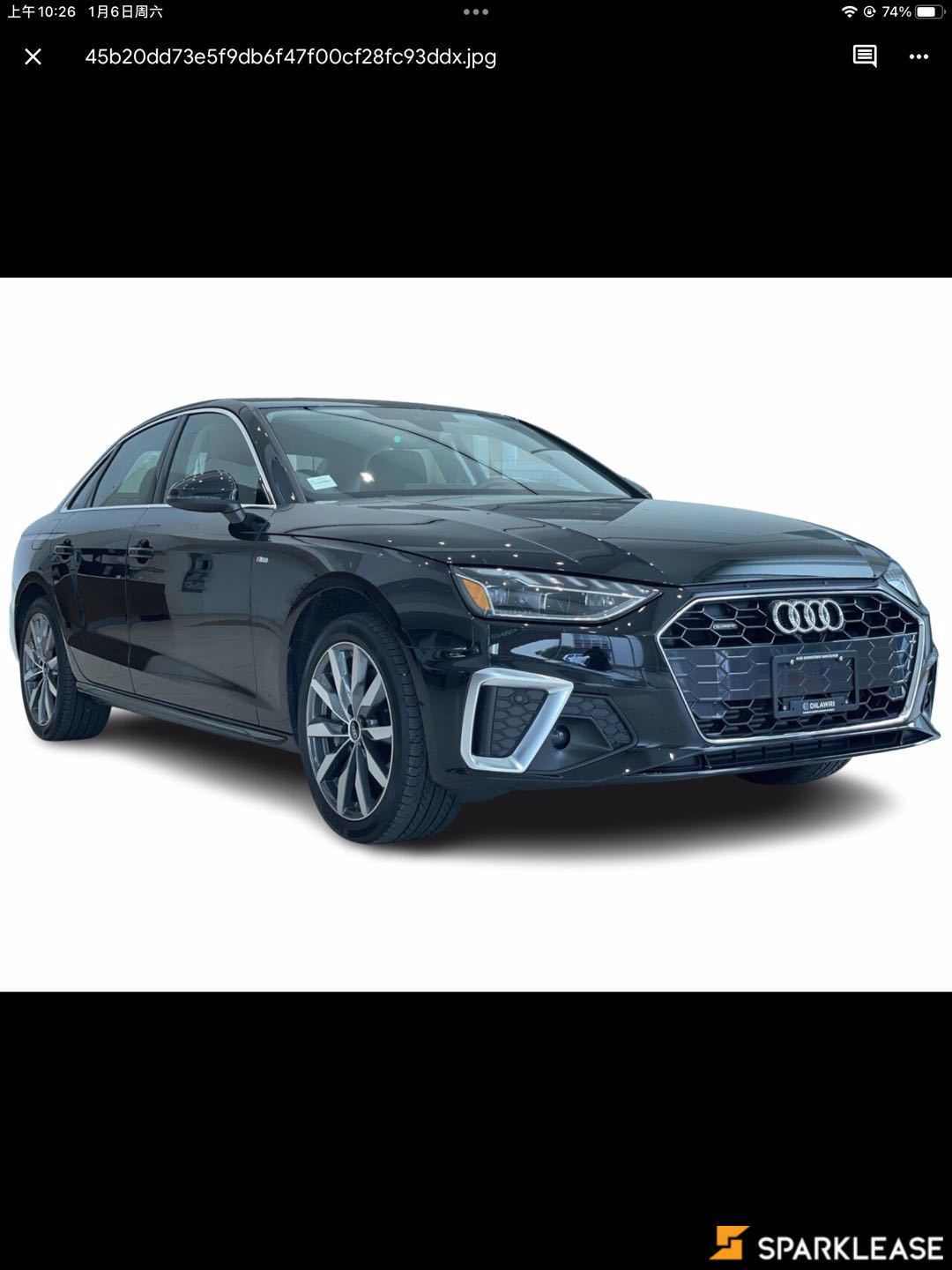 2023 Audi A4 Sedan Progressiv 45 TFSI quattro, 温哥华, 五大行Finance估价