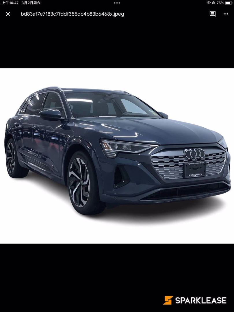 2024 Audi Q8 e-tron quattro, 温哥华, 五大行Finance估价