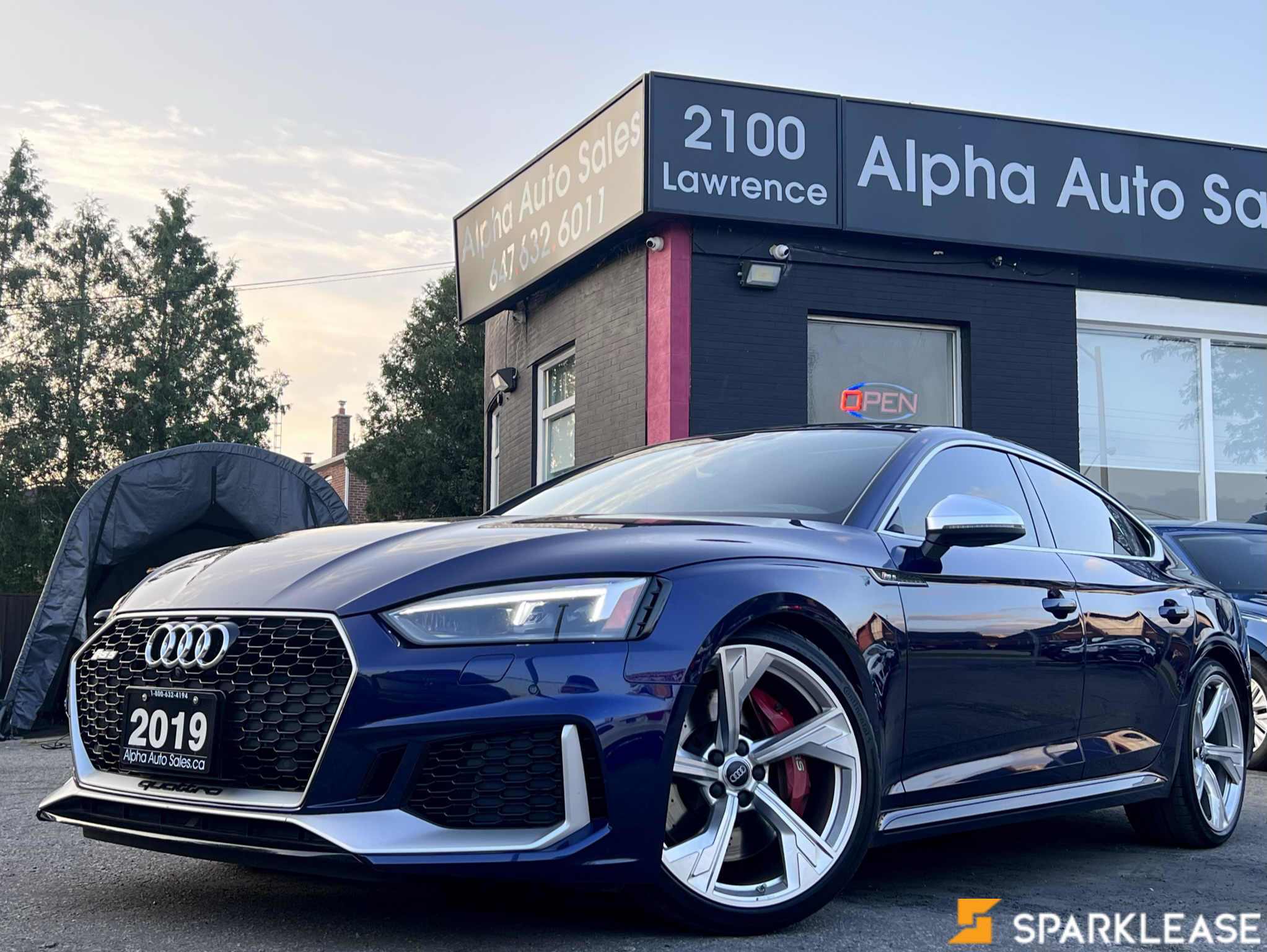 2019 Audi  RS 5 Sportback 顶配白内, 多伦多, 五大行Finance估价